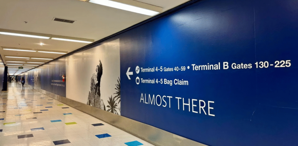 Terminal B at Los Angeles International Airport