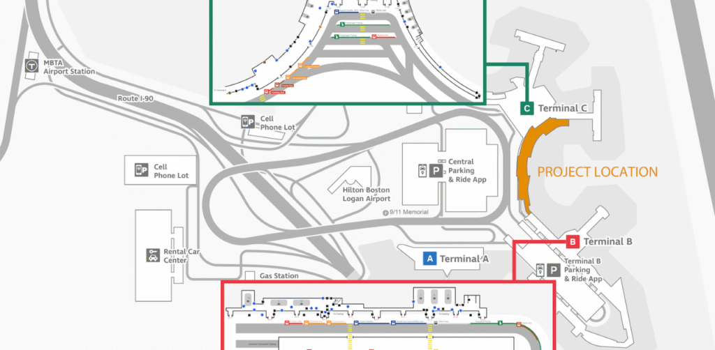 Boston Logan International Airport (BOS) Map