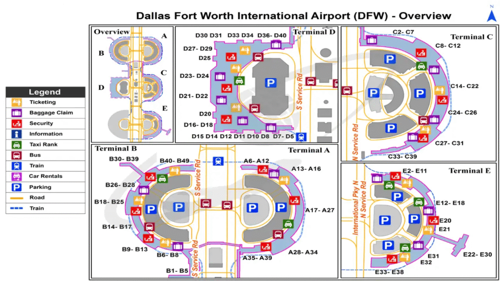 DFW Airport Map