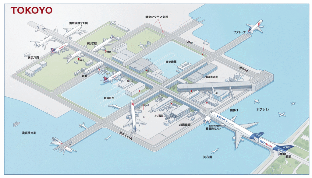Tokyo Haneda Airport (HND) Map