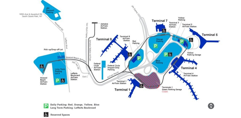 John F. Kennedy International Airport Map
